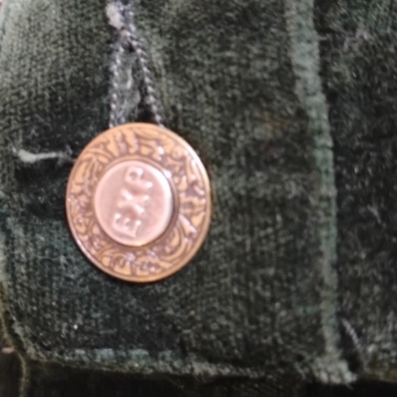 Express Forest Green Velvet Jeans Definitely Y2K - Picture 16 of 16